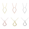 1Piece Fashion Necklace Geometric Simple Ring Holder Ring Pendant Necklace for Men Women Party Jewelry Neck Chain 45cm long - Charlie Dolly