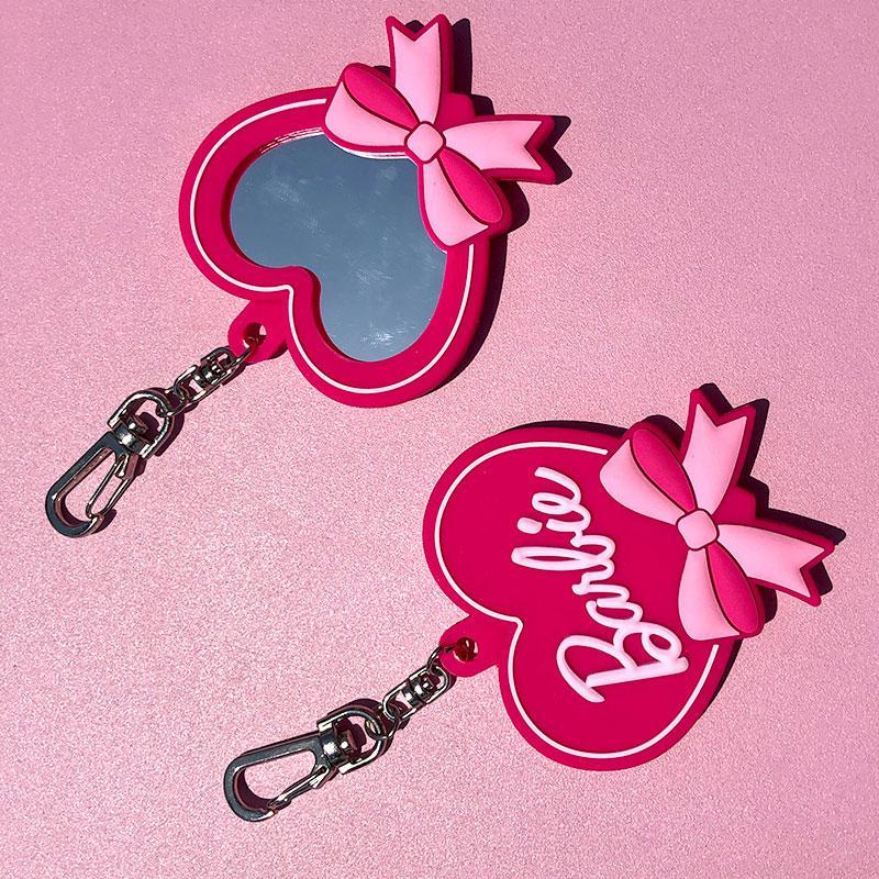 Barbie Kawaii Earphone Shell for Airpods 12 Protective Case Cartoon Pink Love Mirror Sweet Keychain Accessories Girls Gifts Toys - Charlie Dolly