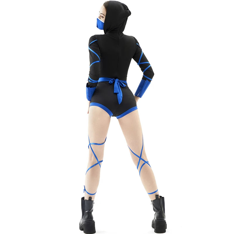 Women Sexy Ninja Costume Anime Dragon Samurai Ninja Cosplay Jumpsuit Uniform Sexy Suit Female Adult Halloween costume - Charlie Dolly