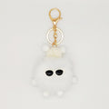 1pc Fashion Cute Mini Ice Cream Key Ring With Tassel Student Fluffy Pom Pom Velvet Plush Keychain For Girls Bag Decoration Gift - Charlie Dolly