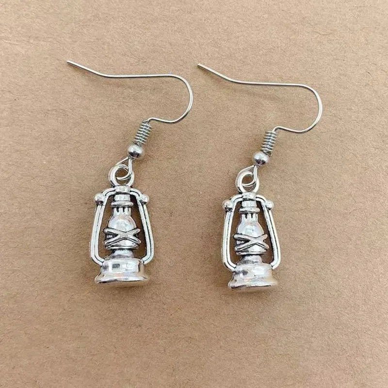 Earrings for Women Girls Drop Dangle Teens Charm Gift Party Simple Punk Cool Halloween Skull Cross Horror Skeleton Death Bat - Charlie Dolly