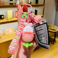 A-Z Letter Women's Cartoon Rabbit Keychain Cute Enamel Rabbit Carrot Car Bag Pendant Accessories Gift - Charlie Dolly