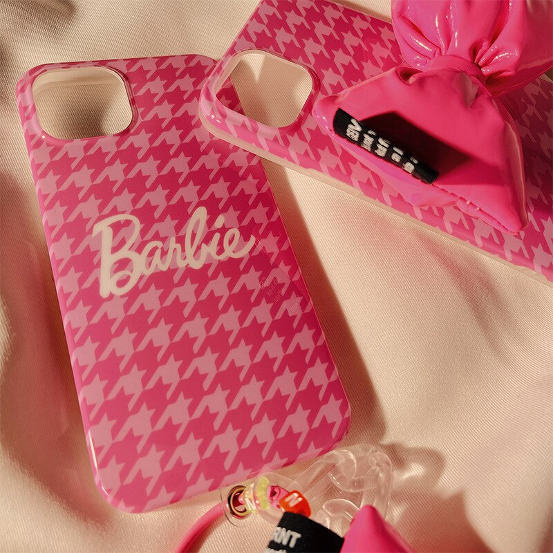 Ins Style Barbie Phone Accessory Y2K Girls Iphone 14Promax Shell Fashion Women 13 12 Smartphone Shell Holder Cell Case Gifts - Charlie Dolly