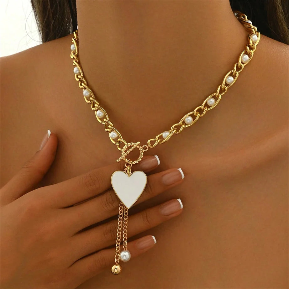 Starfish Scallop Sunflower Pearl Choker Necklace Jewelry