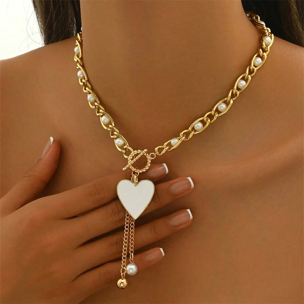 Starfish Scallop Sunflower Pearl Choker Necklace Jewelry