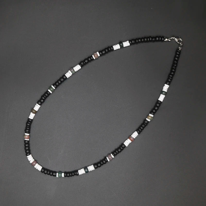 2023 Tribal Coconut Beads Necklace Men Ethnic Bohemia Puka Shell Surfer Necklace For Men Jewelry Collar Hombre Gift for Him
