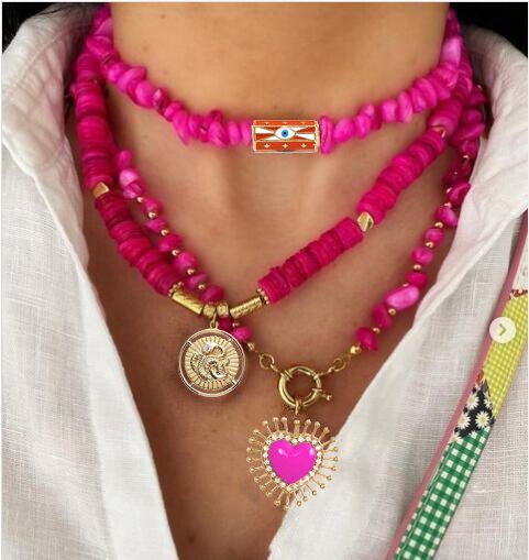 Luxury Mens Jewellery evil eye Pendant Necklace Men Classic Necklace Jewelry Gift Jewelry for Women Collares Para Mujer Quartz - Charlie Dolly