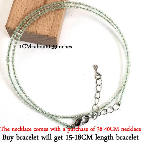 2mm Gemstone Beaded Necklace & Bracelet