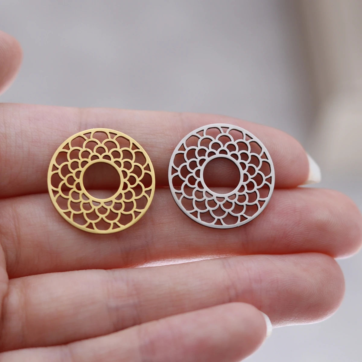 3pcs Glasses Charms DIY Earring Necklace Bracelet Unicycle Love House Hamsa Hand Lotus Flower Pendant For Jewelry Making