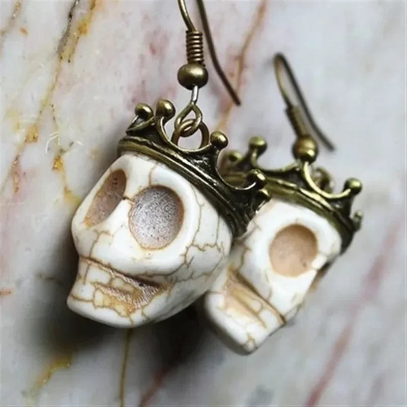 Goth Sun Ghost Star Ghost Earrings Halloween Handmade Earrings Resin Gothic Punk Style Horror Woman Witches Jewelry Dangle Gift - Charlie Dolly