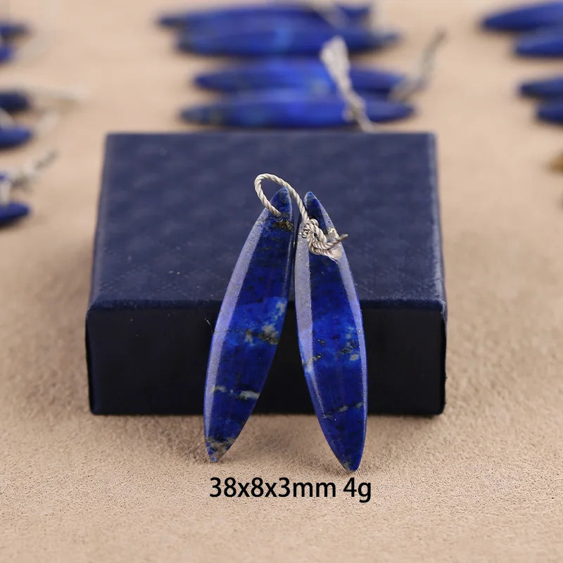 Natural Stone Chrysocolla Lapis Lazuli jewelry making beads,Semiprecious Fashion Marquise Earrings Beads Accessories For Women