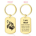 Wolf Friends Key Chains Keyring Keychain Fashion Jewelry Key chain Family Christmas Graduation Gift - Charlie Dolly