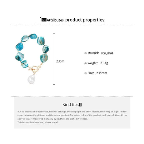Irregular Shell, Starfish and Pearl Tassel Necklace and Earring Set