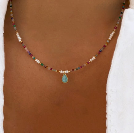 2023 Fashion Classic Stainless Steel Water Drop Chain Necklace Handmade High Quality Choker For Man Women Wild Minimalist Collar - Charlie Dolly