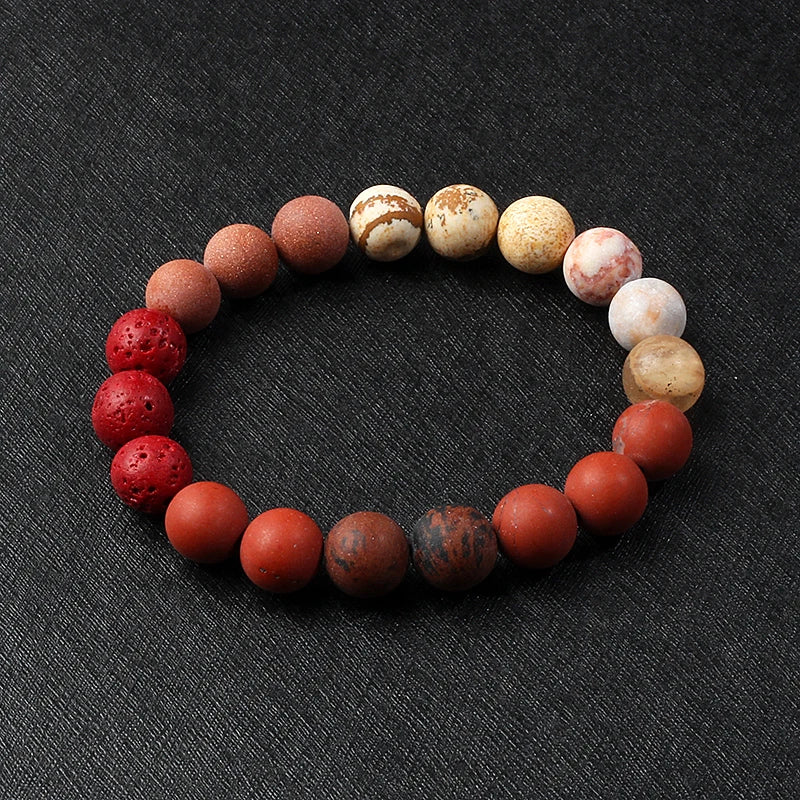 Galaxy Solar System Bracelet Men Universe Nine Planets Natural Stone Stars Earth Moon Bracelets for Women Fashion Couple Jewelry