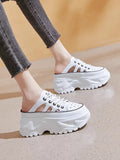 Fashion Chunky Sneakers Woman Flats Loafers Slip on Super High Heels Round Toe Women Shoes Platform Vulcanize Shoes Plus Size - Charlie Dolly