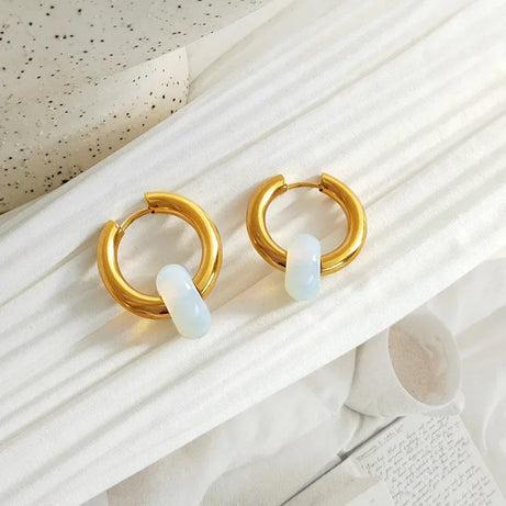 Turquoise Hoop Earrings