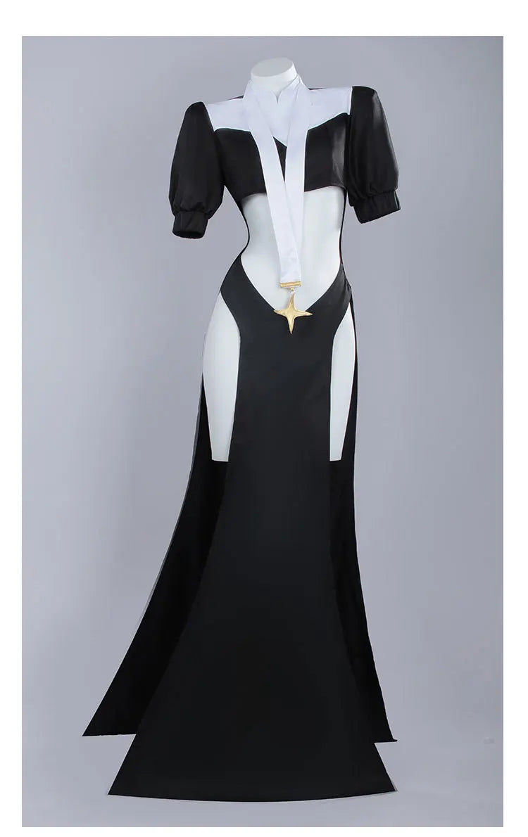 Gushing Over Magical Girls Anime Sister Gigant Cosplay Combat Costume Sexy Women's Nun Role Play Dress Outfit Halloween Party - Charlie Dolly
