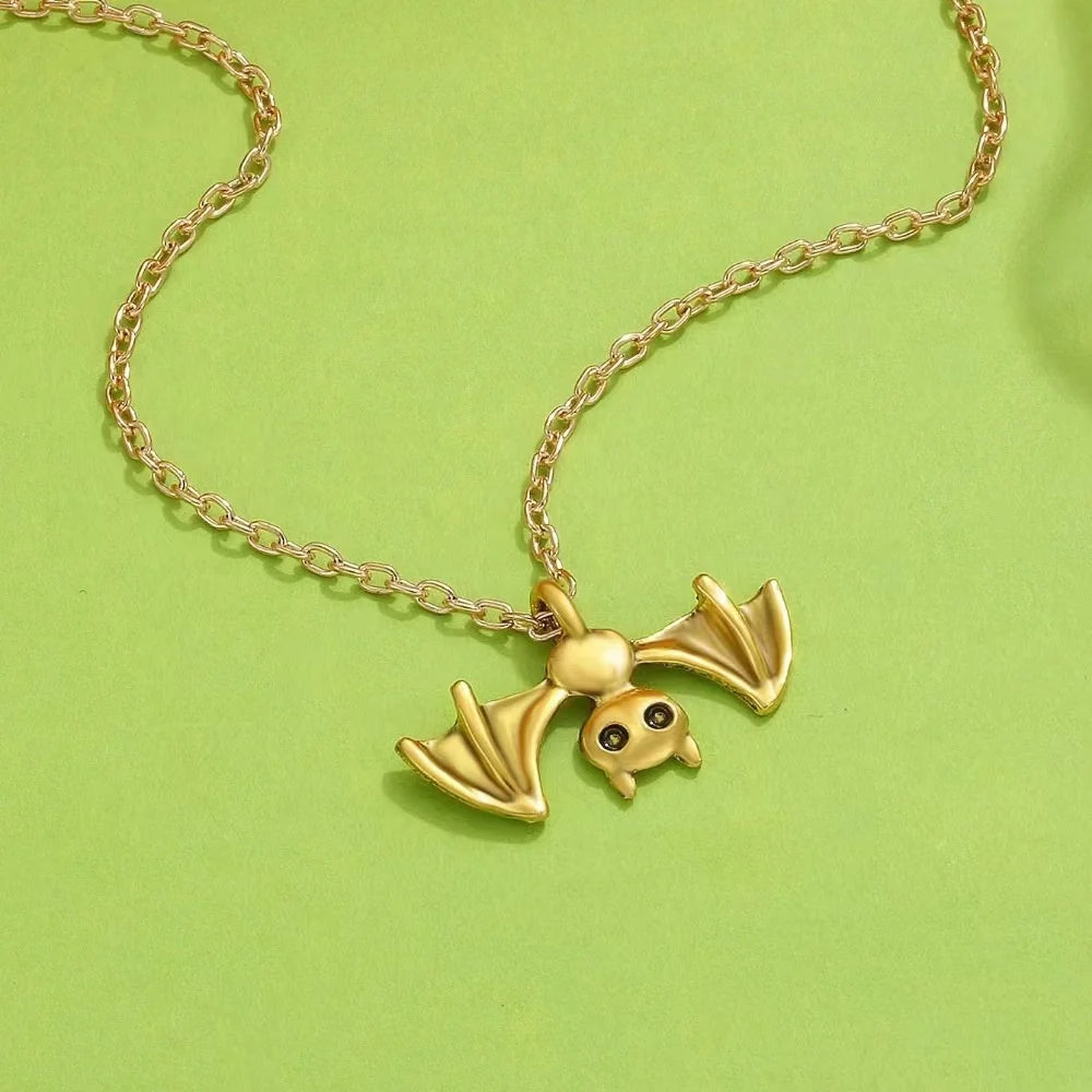 Gothic Bat Necklace for Women Men Punk Hip Hop Rock Vintage Metal Pendant Necklace Party Halloween Jewelry Gifts Cool Thing 2023 - Charlie Dolly