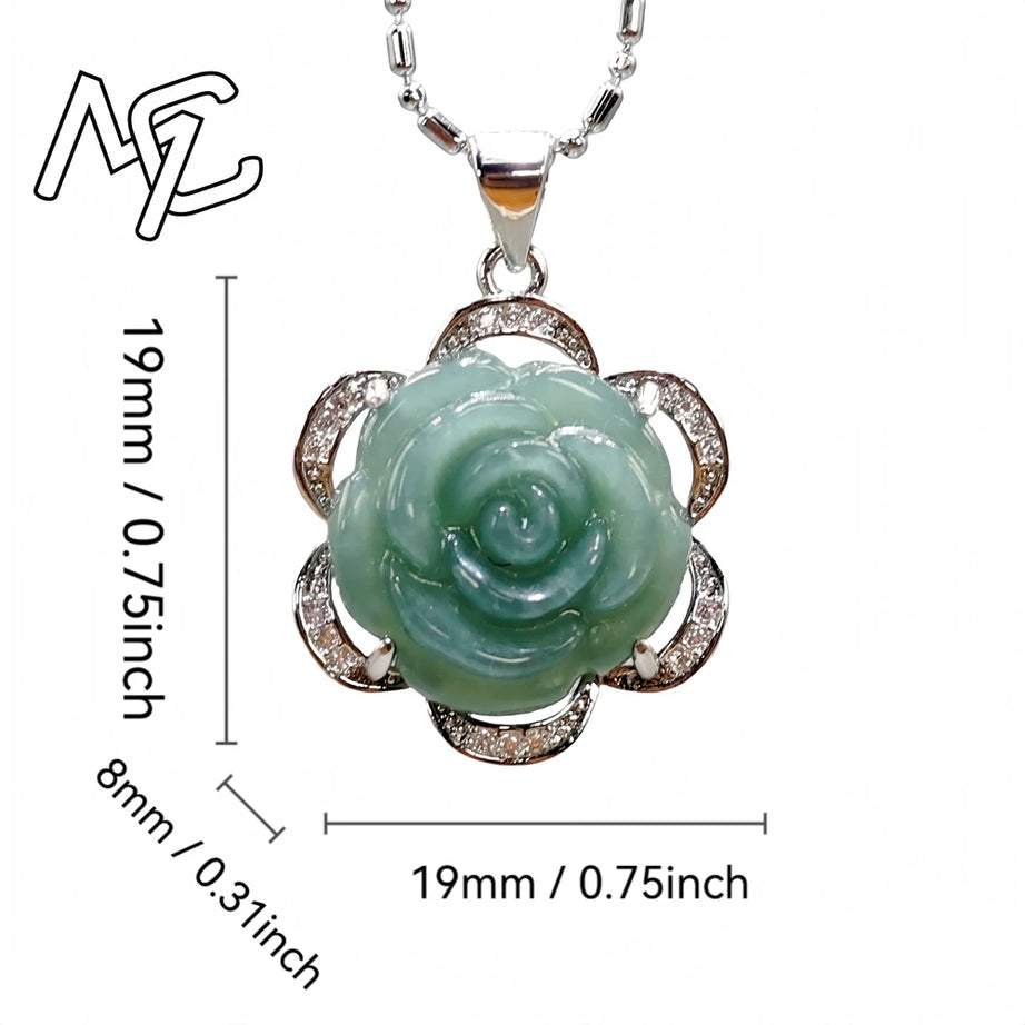 S925 Silver Burmese Jade Flower, Gourd & Butterfly Adjustable Ring, Sacred Amulet