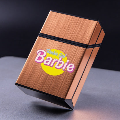 Fashion Kawaii Barbie Cigarette Case Anime Girls Portable Moisture-Proof Aluminum Alloy Storage Holder Pocket Box Birthday Gifts