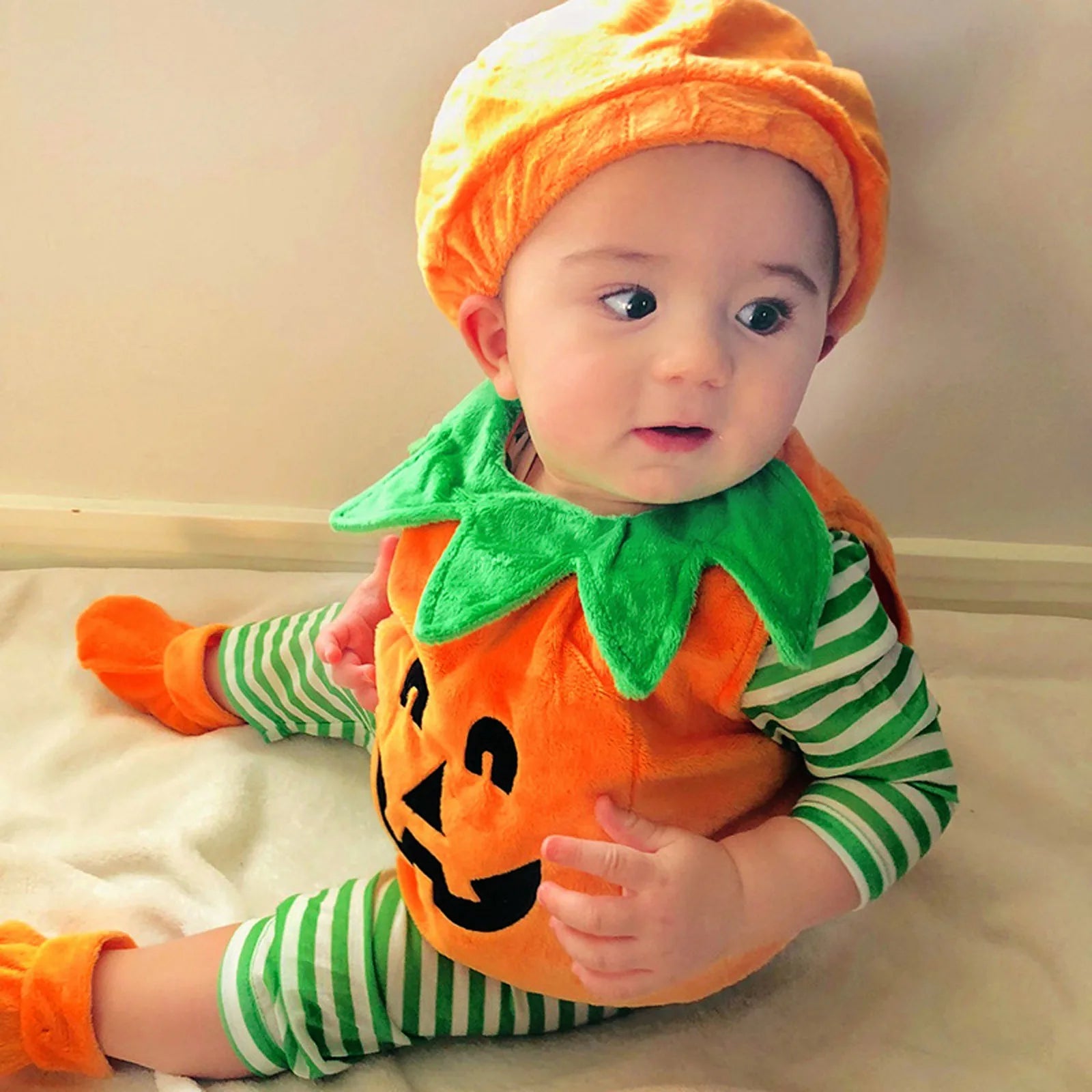 Halloween Pumpkin Costume Kids Children Hat Cosplay for Baby Girls Boys Stage Performance Holiday Party Clothing Suit Gifts - Charlie Dolly