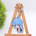 Anime EVA Keychain Cute Q Version Characters Cartoon Print Acrylic Key Chain Ring Holder Bag Charm Classic Jewelry Teens Gift - Charlie Dolly