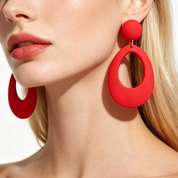 Colorful Acrylic Geometric Drop Earrings for Women Trendy Lightweight Boho Chic Dangle Jewelry Fashion Accessory