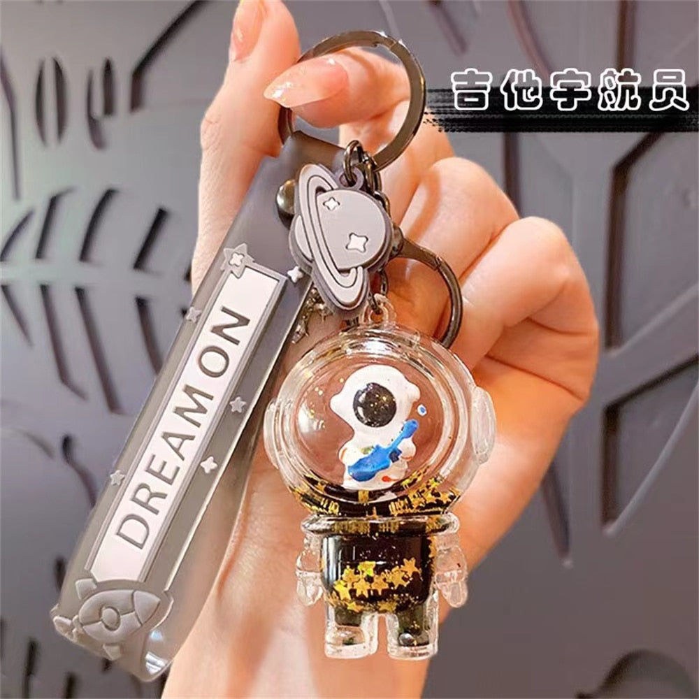 Cartoon Astronaut Bear Keychain Cute Astronaut Bear Doll Keychain Bag Pendant Couple Car Keychain Creative pack Charm Accessorie - Charlie Dolly