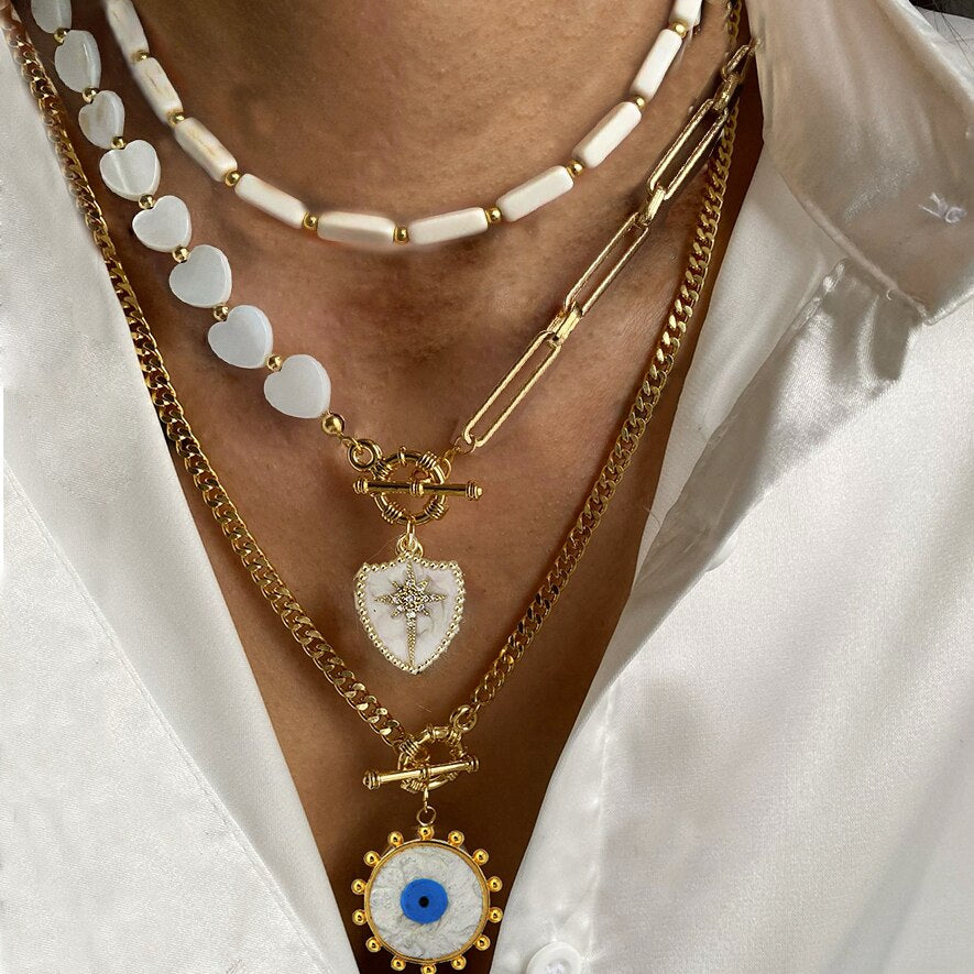 Collar Handmade Choker Man Women Minimalist Mix De Colares Rebeca E Diana Stone Ladies Fashion Jewelry necklace Creative Gift - Charlie Dolly