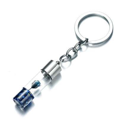 Fashion Eternal Flower Keyring Handmade Natural Plant Keychain for Women Men Bag Accessories Creative Friendship Gifts
