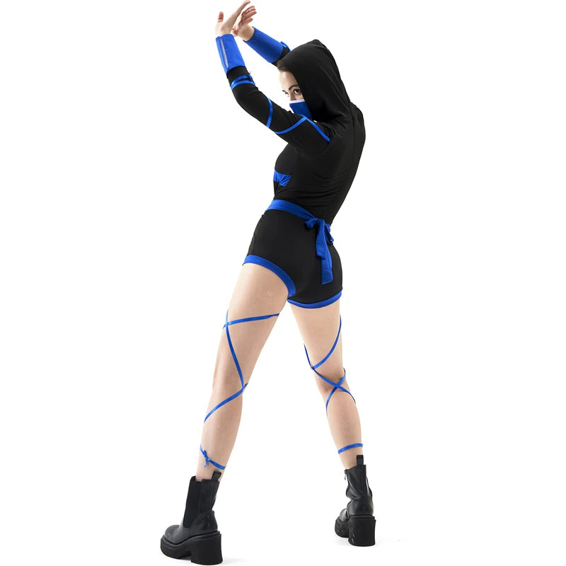Women Sexy Ninja Costume Anime Dragon Samurai Ninja Cosplay Jumpsuit Uniform Sexy Suit Female Adult Halloween costume - Charlie Dolly