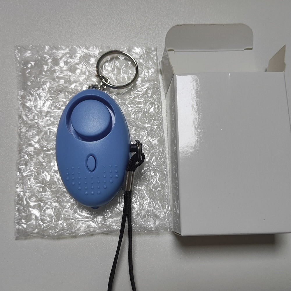 Portable Self Defense 130dB Anti Aggression Personal Security Alarm Keychain LED Lights Emergency Safety For Women - Charlie Dolly