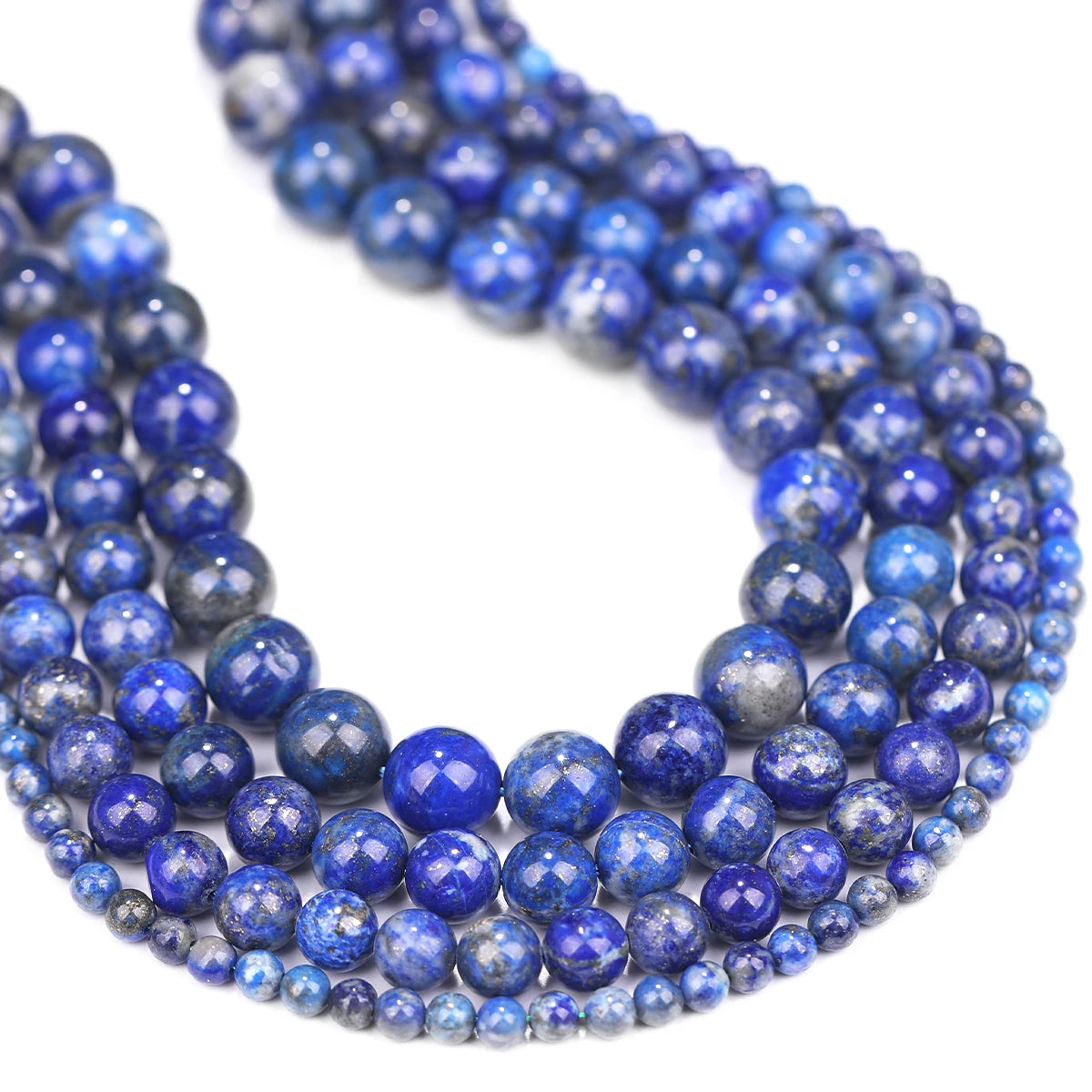 AAA Natural Stone Beads Lapis Lazuli Round Loose Stone Beads For Jewelry Making DIY Bracelet Earrings Accessories  4/6/8/10mm