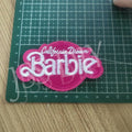 5Pcs/10Pcs Barbie Letter Embroidery Stickers Cartoon Princess Iron On Clothes Patches Badge Kids Hole Patch Clothing Stickers - Charlie Dolly