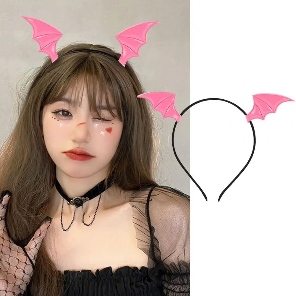 Unisex Hair Hoop Devil Wing Cosplay Hair Hoop Ultralight Halloween Headband for Dress-up Novelty Hair Accessories - Charlie Dolly