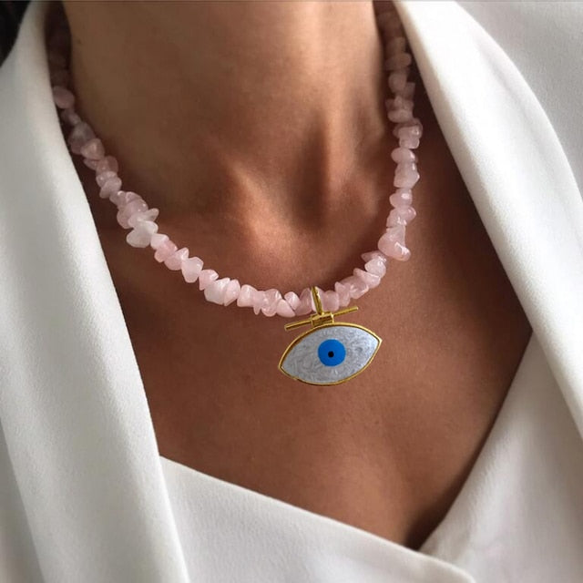 Collar Handmade Choker Man Women Minimalist Mix De Colares Rebeca E Diana Stone Ladies Fashion Jewelry necklace Creative Gift - Charlie Dolly