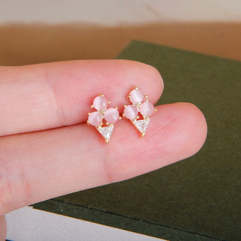 Sight Cute Opal Dolphin Earrings  Fashion Brand Jewelry Delicate Crystal Ocean Animal Stud Earrings for Women Gift - Charlie Dolly