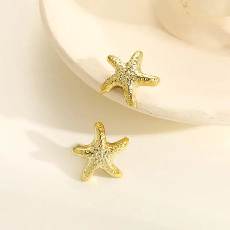Pearl, Conch and Starfish Cute Boho Earrings