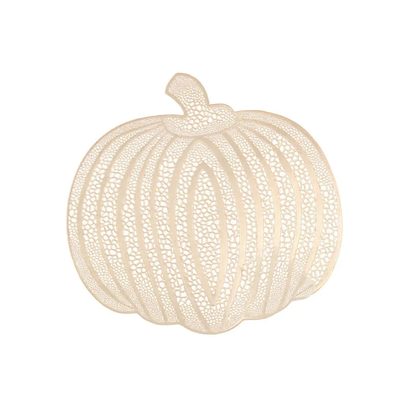 2024 New PVC Placemats for Halloween Dining Table Decoration Pumpkin Shaped Desktop Heat Insulation Pad - Charlie Dolly