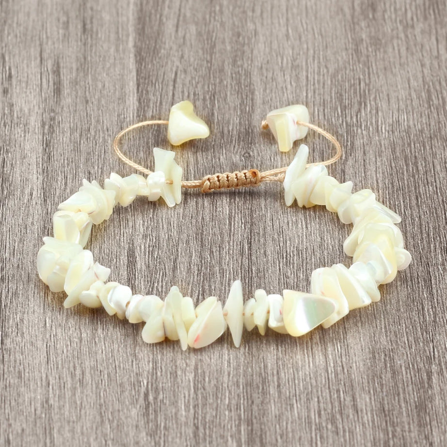 Freshwater Shell and Mother of Pearl Boho Bracelet