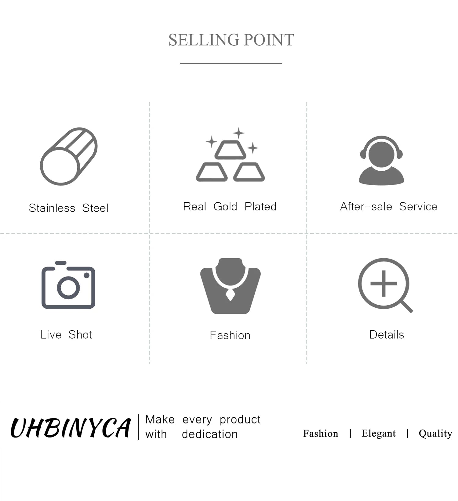 UHBINYCA Stainless Steel Drop Earrings for Women Gentle Natural Stone Charms Hoop Earring Trendy Jewelry Gift