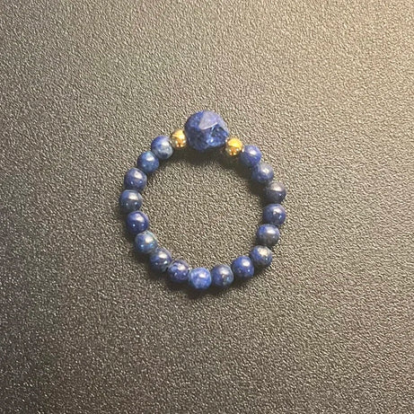 Boho Natural Stone Ring For Wedding Multi Color Handmade Stretchy Jewelry With Stainless Steel Fashion Beaded Rings - Charlie Dolly