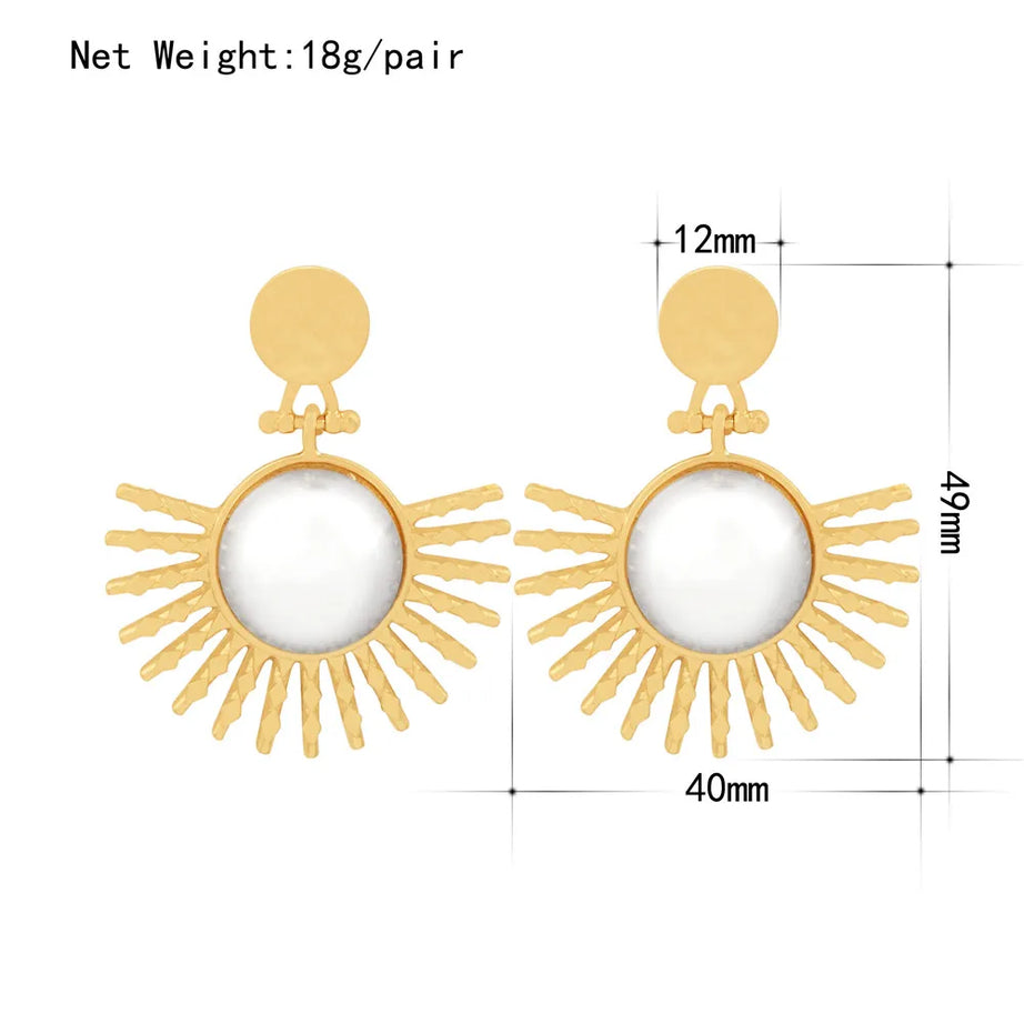 Irregular Pearl Ear Clip Earrings Jewelry