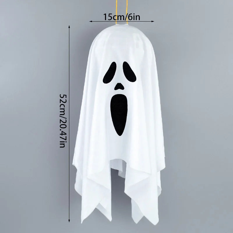 Halloween Party LED Glow Ghost Home Indoor Outdoor Decoration Supplies 2024 Haunted House Bar Hanging Horror Props with Lights - Charlie Dolly