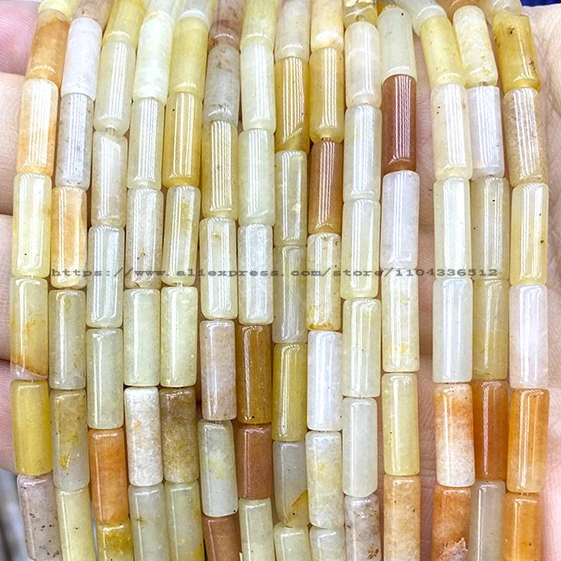 4x13mm Tube Natural Stone AA Lapis Lazuli Loose Spacer Beads for Jewelry Making Diy Bracelet Charms Earrings Accessories