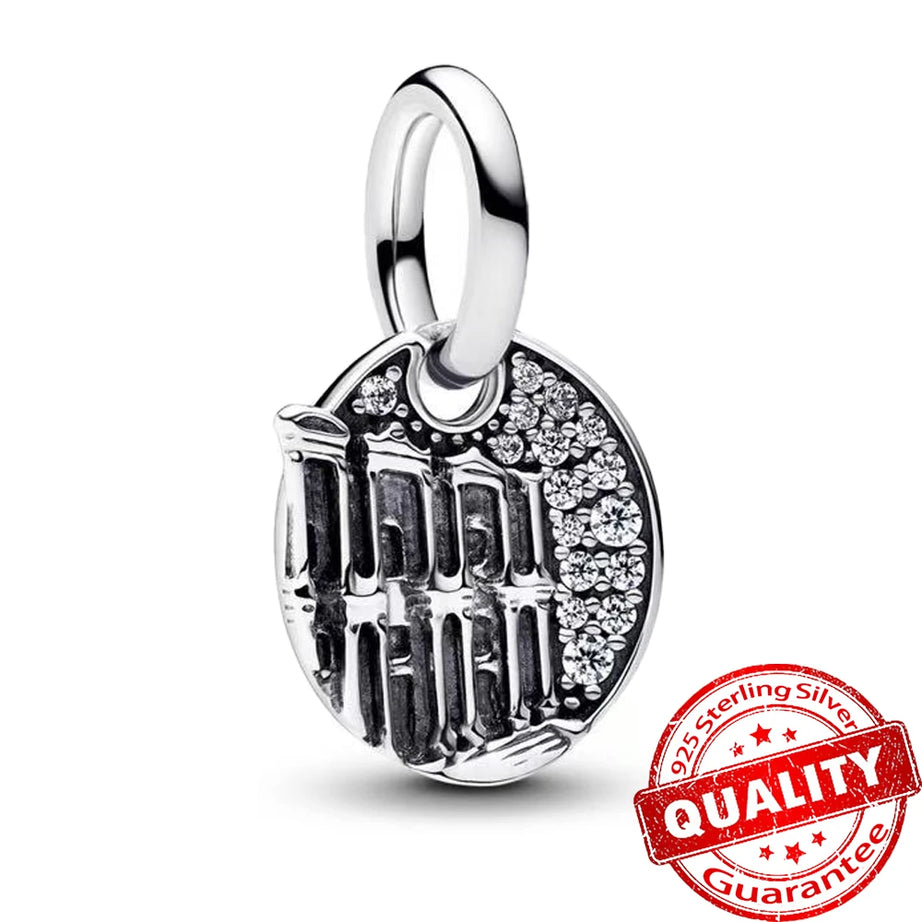 S925 Silver Lotus, Coral, Seahorse & Fortune Bag Pendant, Sacred Prosperity Amulet