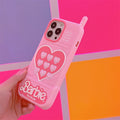 2023 Love Barbie Phone Suitable for Iphone14Promax Kawaii Pink Fashion Ladies Mobile Phone Case Silicone Drop-Proof Soft Shell - Charlie Dolly