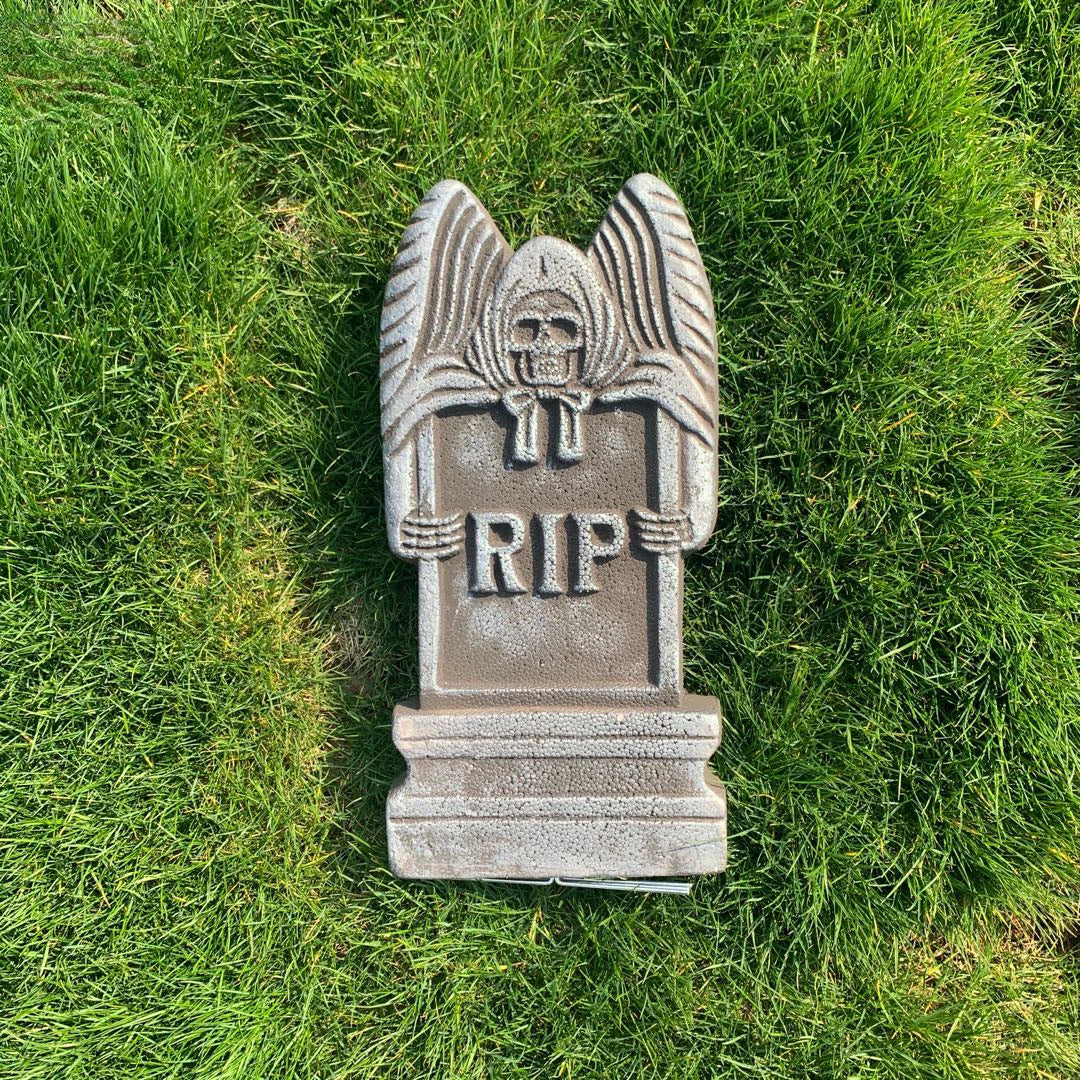 Halloween Foam Tombstones, 6 Pack 17" Headstone Decorations for Halloween Graveyard, Yard, Garden, Outdoor Tombstone Decorations - Charlie Dolly