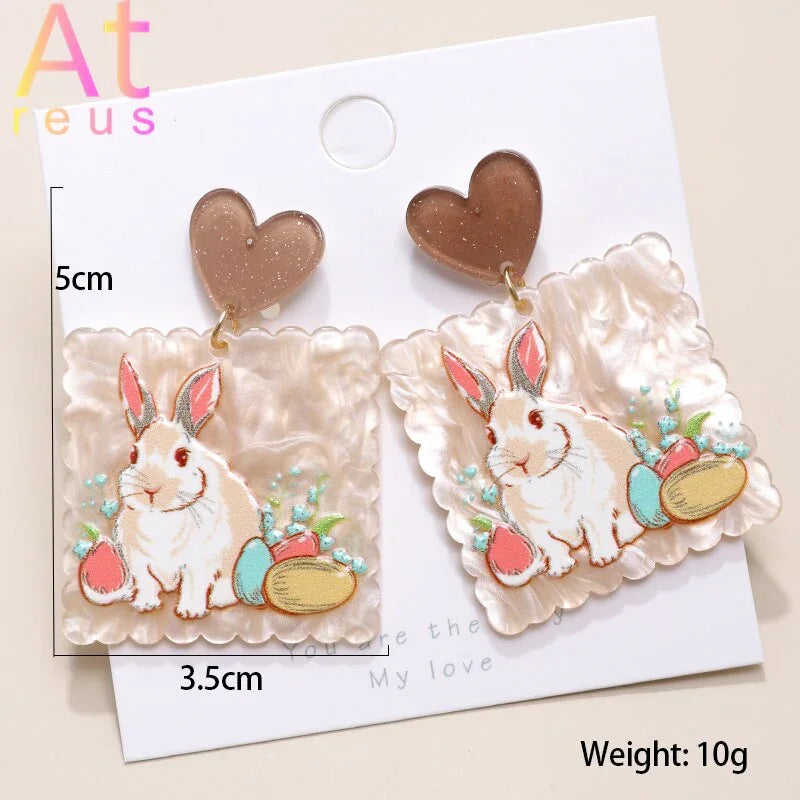 Japan Style Fashion Acrylic Tanjiro Earrings Demon Earrings Anime Cosplay Hanafuda Drop Long Earrings for Women Girls Jewelry - Charlie Dolly